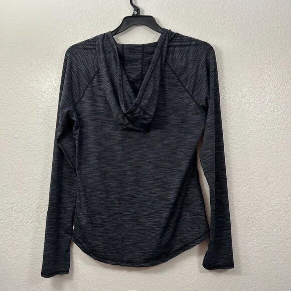 Zella Soft Hooded Space Dye Long Sleeve Top Lightweight - Picture 5 of 8